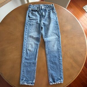 American Eagle Outfitters Blue Stretch High-Rise Jeans